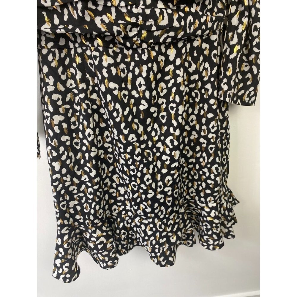 Boohoo Size 18 Women's Dress Cocktail Party Animal Print Knee Length - Picture 5 of 8